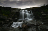 Waterfall from the tundra heights