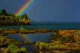 Rainbow over Tee Harbor Head
